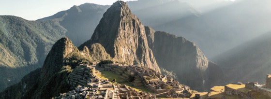 Morning light on the ruins of Machu Picchu